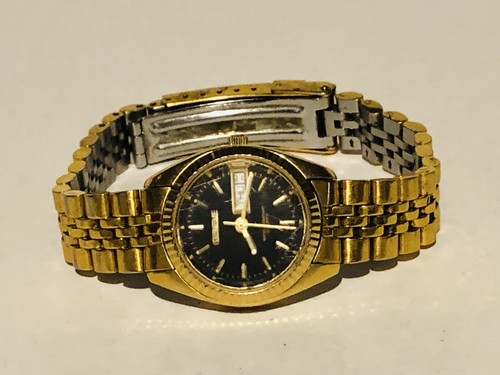 Vintage Geneve Watch Quartz Black Dial