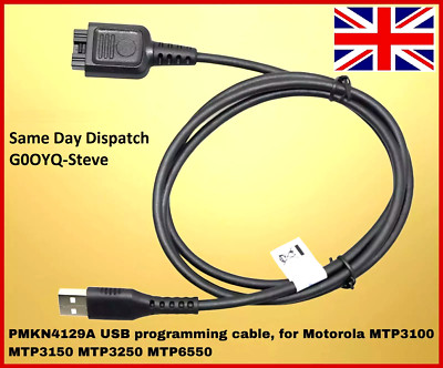 PMKN4129A USB programming cable Motorola MTP3100 MTP3150 MTP3250 MTP6550 TETRA