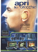 HERCULES Game Theater Sound Card 2002 Rare Italian Magazine Advertising 30x20cm