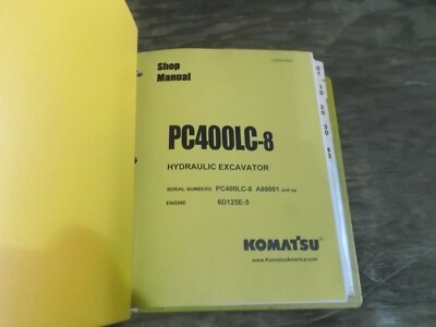Komatsu PC400LC-8 Hydraulic Crawler Excavator Shop Service Repair Manual