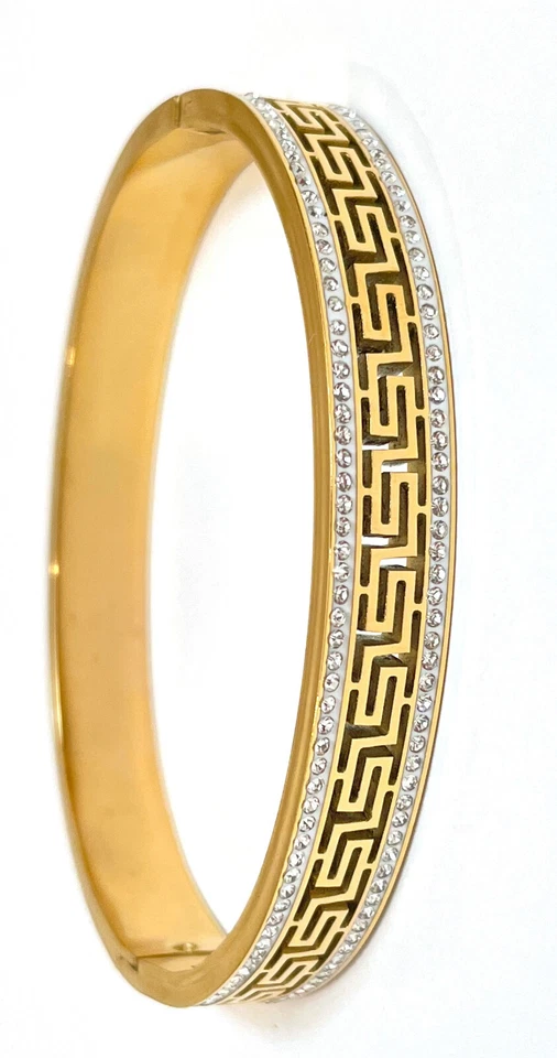 Brazalete Brazalete Llave Griega Oro 18k Joyería Antigua Grecia Foto 4 de 4
