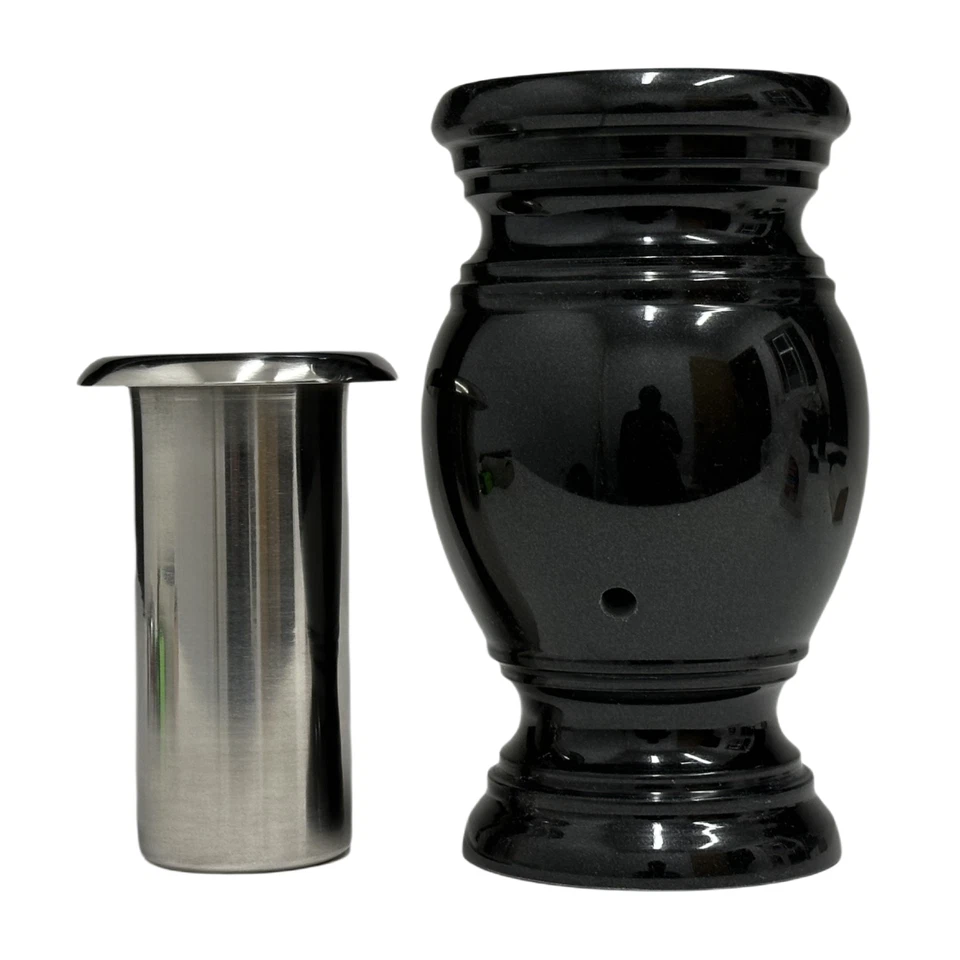 Memorial Friedhof Blumenvase - echte Granitvase mit Edelstahlinnenseite - Bild 3 von 4