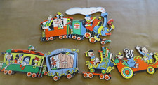 Disney Casey Jr. Train Nursery Wall Decor Mickey, Donald, Mad Hatter, Brer Bear