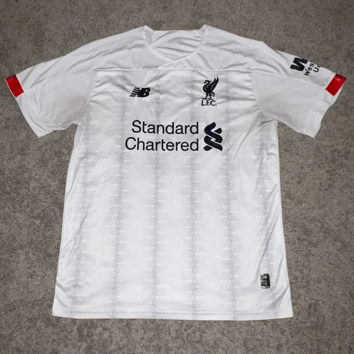 New balance top liverpool white