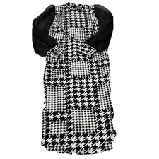 Shein Black & White Long Sleeve Dress Women’s Size XL NEW
