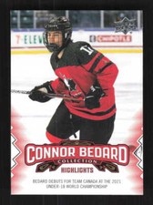 2023-24 Connor Bedard Collection Team Canada Debut Highlights Blackhawks #1