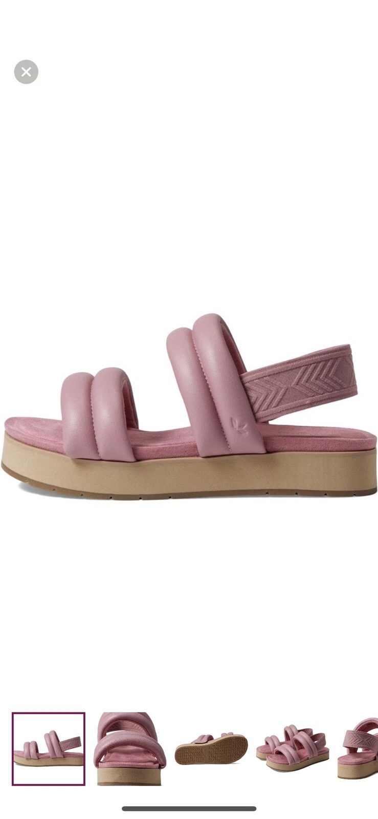Sandali con plateau Koolaburra by UGG in pelle rosa anida