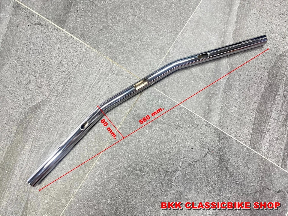 HONDA CB77 CB72 CB92 CB160 CB175 STEERING STEEL HANDLE BAR PIPE WITH WIRE HOLES - Imagem 3 de 4