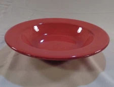 Home Italy Stoneware Burgundy Soup Salad Pasta Bowl w/ Wide Rim 8-1/2"