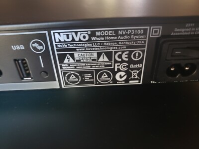 nuvo nv-p3100 whole home audio system