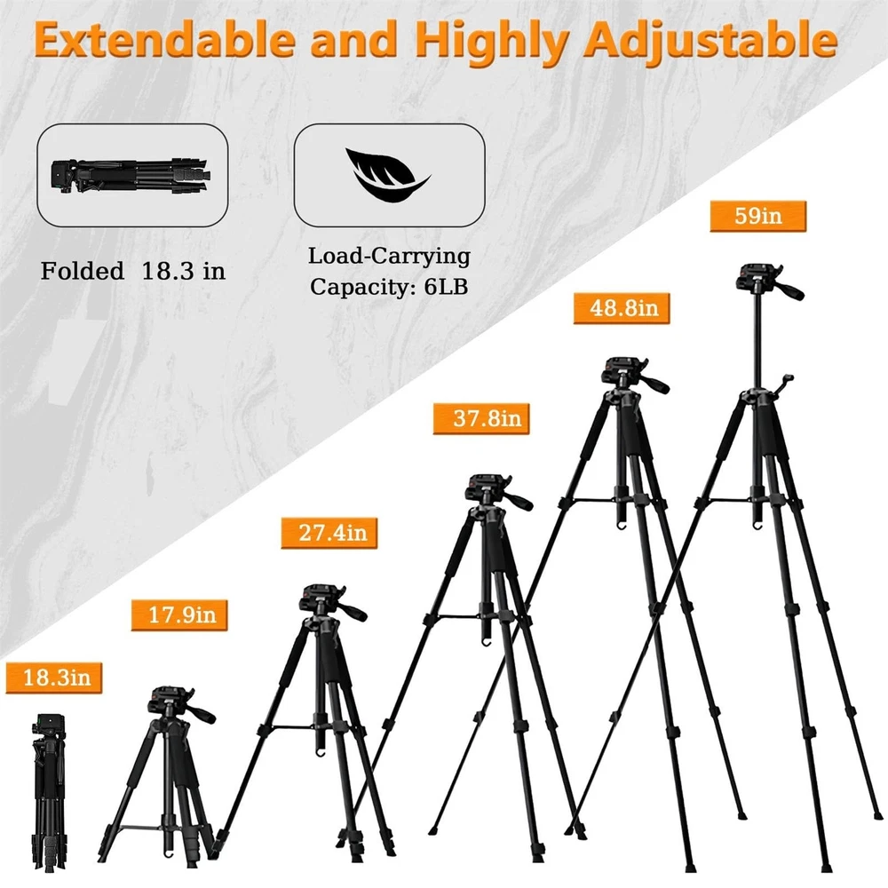 Laser Level Tripod - hittaty Height Adjustable Laser Tripod with 3 Way Swivel...