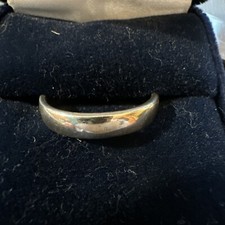 Vintage Plain Sterling Silver 925 Wedding Band Ring Size 9 87