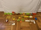Vintage 1970s Fisher Price Little People Mixed Furniture & Accessories Lot