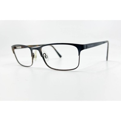 Ted Baker Eyeglasses Mens Black TM505 BLK Rectangular 56-18-145