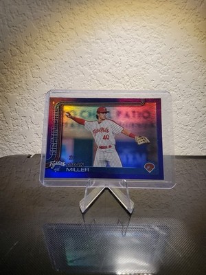 Aidan Miller Purple /299 First Print / Book End - 2025 Topps Pro Debut