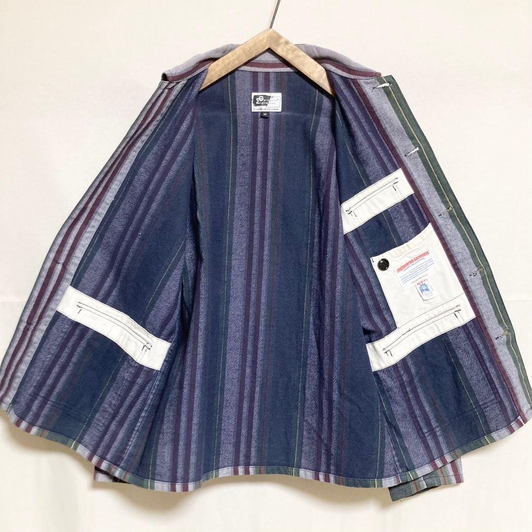 Engineered Garments Multi-Stripe Jacket Men’s M O… - image 7