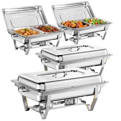 9L Chafing Dish Speisenwärmer Buffet Bankett Catering Warmhaltebehälter 1/2 GN