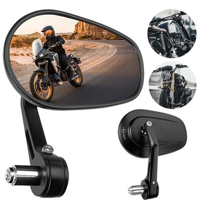 1 Paar Motorradspiegel 7/8'' Lenkerenden Spiegel Motorrad Rückspiegel 22mm