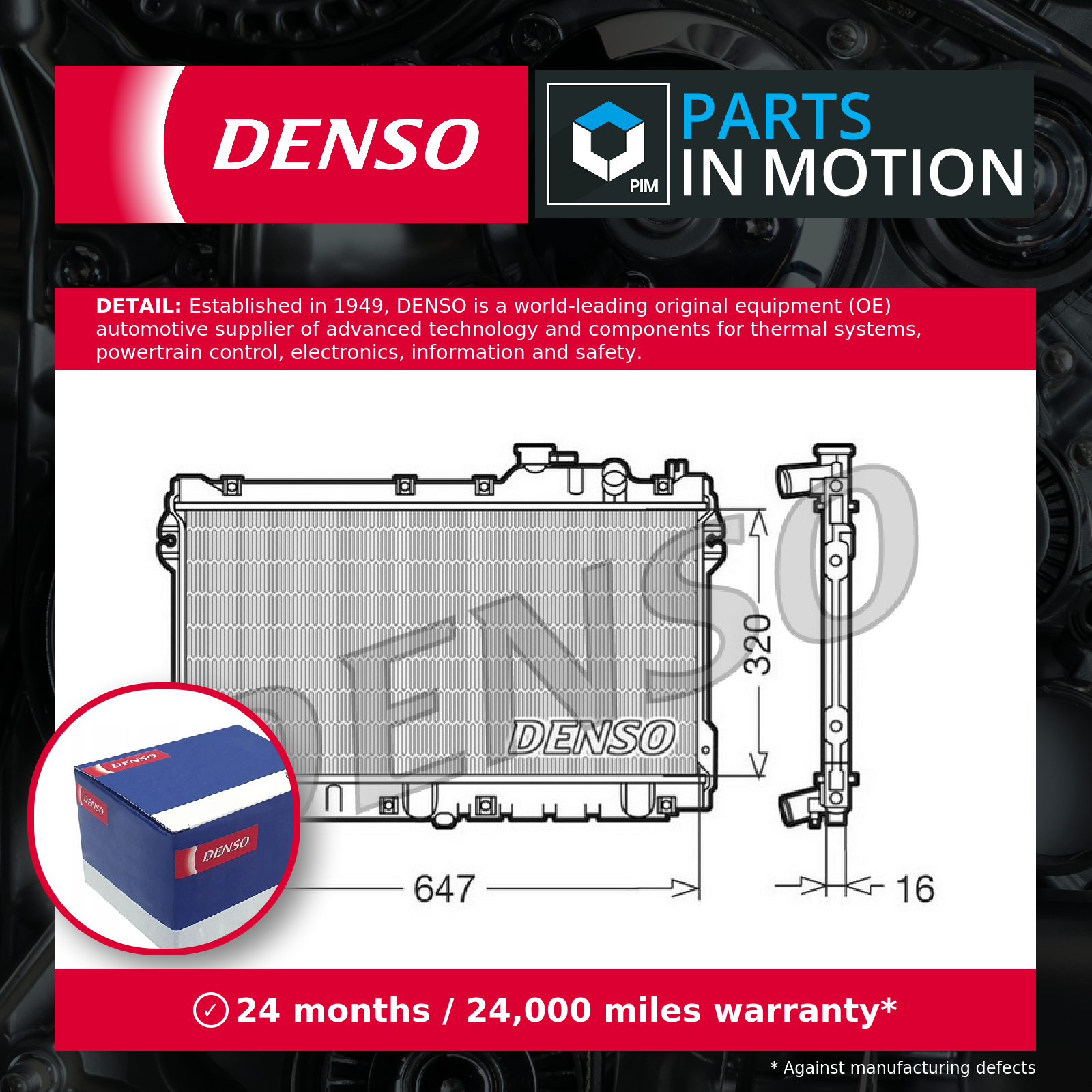 Denso Drm44015 Engine Cooling Radiator - Image 2