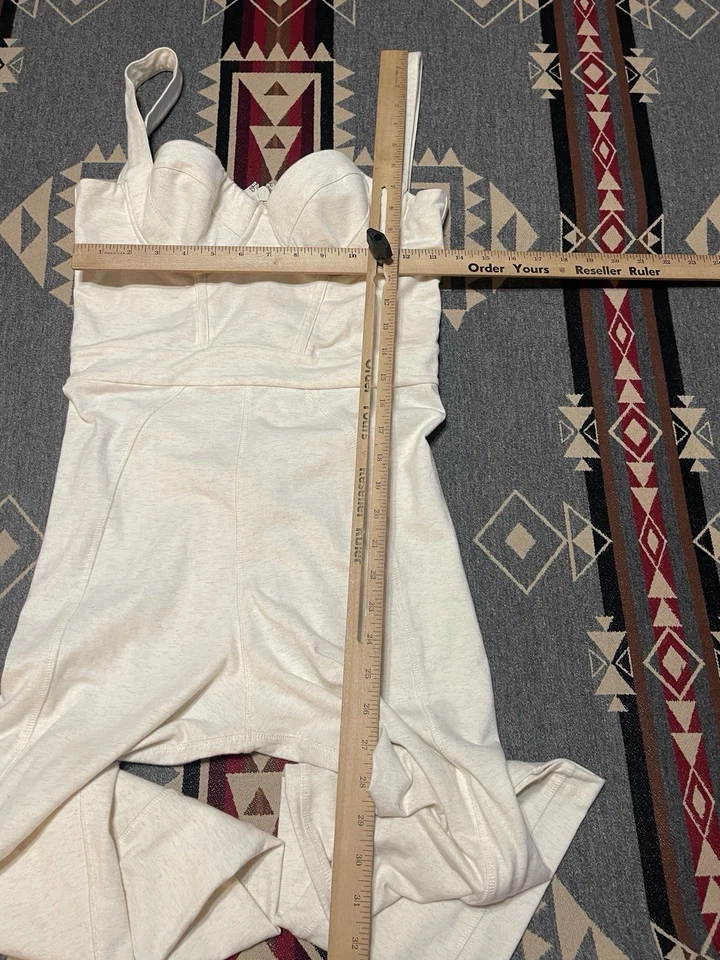 Mono House of CB Talla M Mallen Elastizado Jersey Susurro Blanco Marfil Para Mujer’s T39 Foto 2 de 4