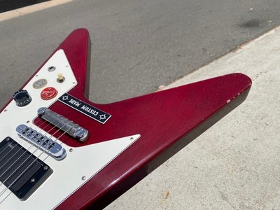 1995 Gibson Flying V Red Custom EMG Zakk Wylde Set up w/ Case 7.2