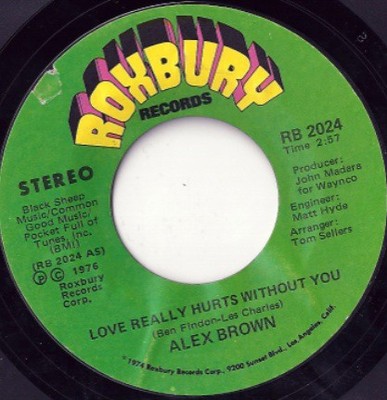Alex Brown - Love Really Hurts Without You / Ride A Wild Horse (7'')