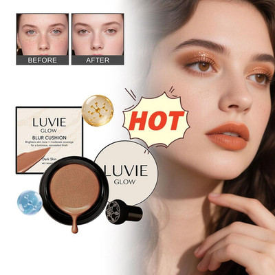Luvie Glow Foundation Cushion| Mushroom Head AirCushion- CC Cream, BB Cream