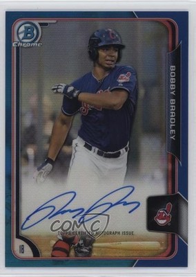 2015 Bowman Chrome Prospects Blue Refractor /150 Bobby Bradley #BCAP-BB Auto 0w7