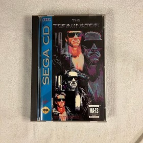 The Terminator Sega CD 1993 Complete In Box + Registration Card + Poster