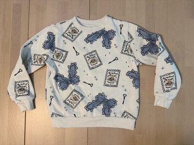 H&M Bow & Cat Stamp Sweatshirt Girls US Size 6X/7