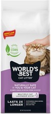 WORLD'S BEST CAT LITTER Multiple Cat Lavender Scented 32-Pound, Purple