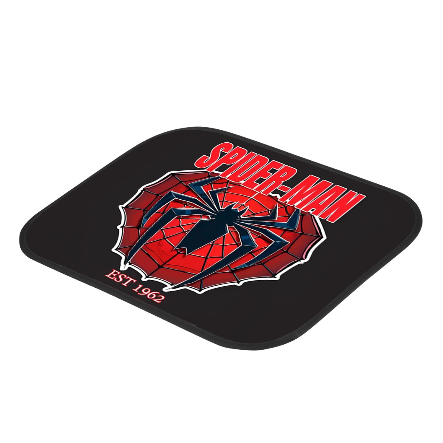 Spider-Man Logo Car Floor Mats, Marvel Comic Auto Accessories