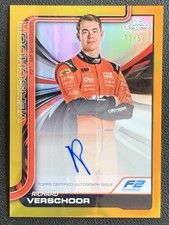 Richard Verschoor 2025 Topps Chrome Formula 1 Gold Refractor Auto /50 #CAC-VERS