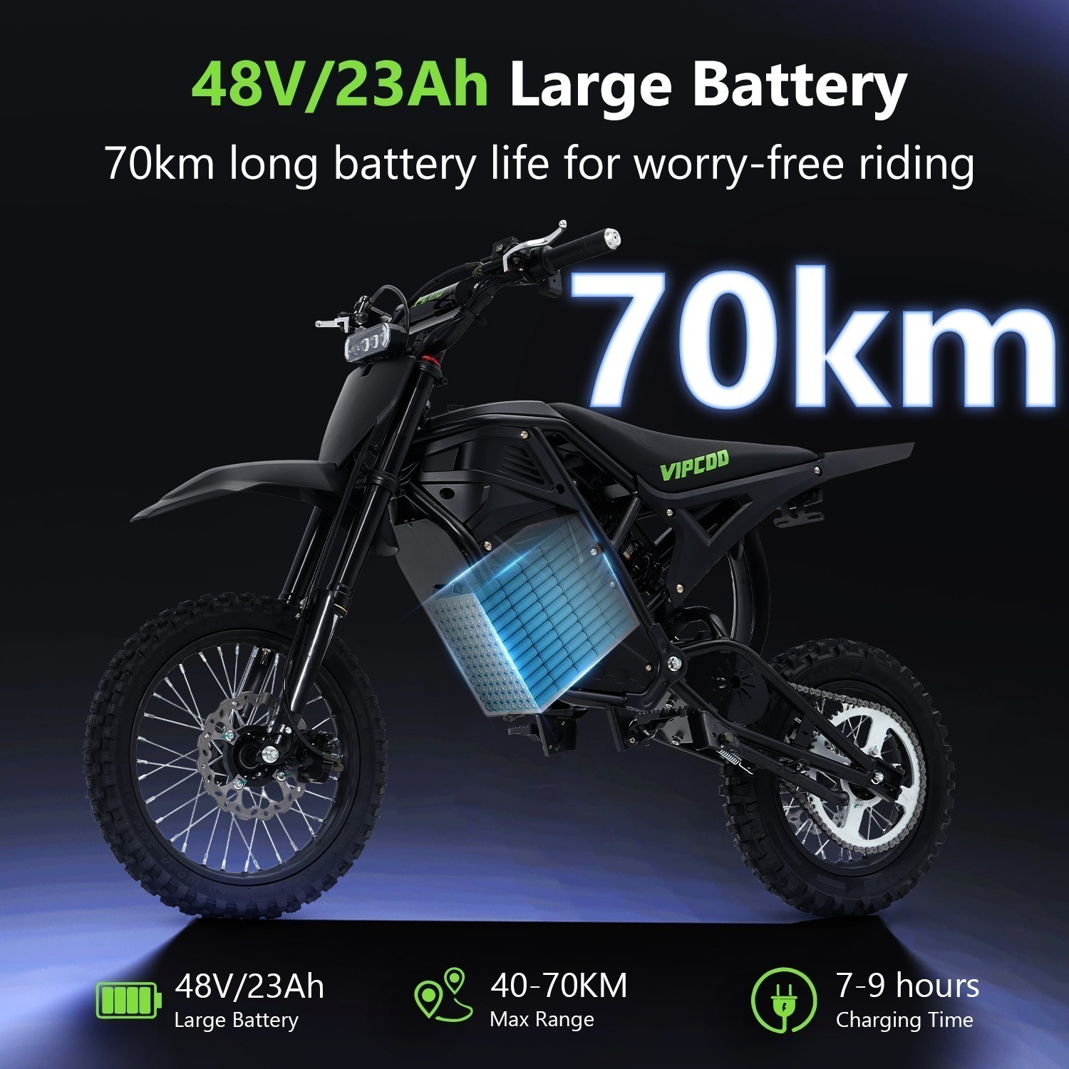 Electric Bike for Adults Motor 3500W 48V 40 MPH 14 in Off-road E-Mountain eBikes