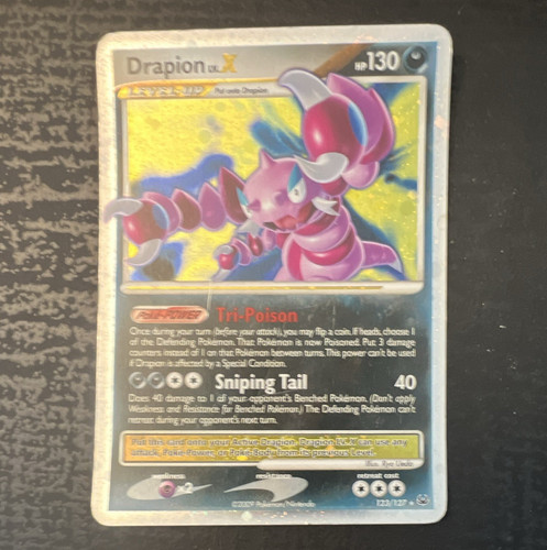 Pokemon TCG Drapion LV.X 123/127 Platinum Ultra Rare Holo English 2009 HP130