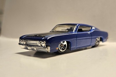 Hot Wheels 2008 First Editions Blue '69 Ford Torino Talladega #19/40 ~  NICE!