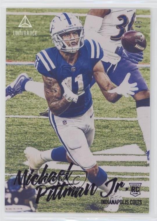 2020 Chronicles Luminance Update Rookies Purple 21/49 Michael Pittman Jr RC xr1