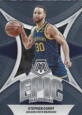 Stephen Curry 2023-24 Panini Mosaic Epic Performers Insert Card