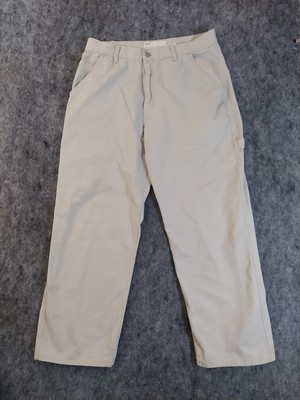 Vtg Levis Carpenter Pants Mens 32x28 Beige Baggy Hong Kong Cargo Y2K Hip Hop