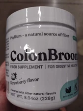 ColonBroom Digestive Health Fiber Supplement 8.04 oz Strawberry (Exp 05/2027)