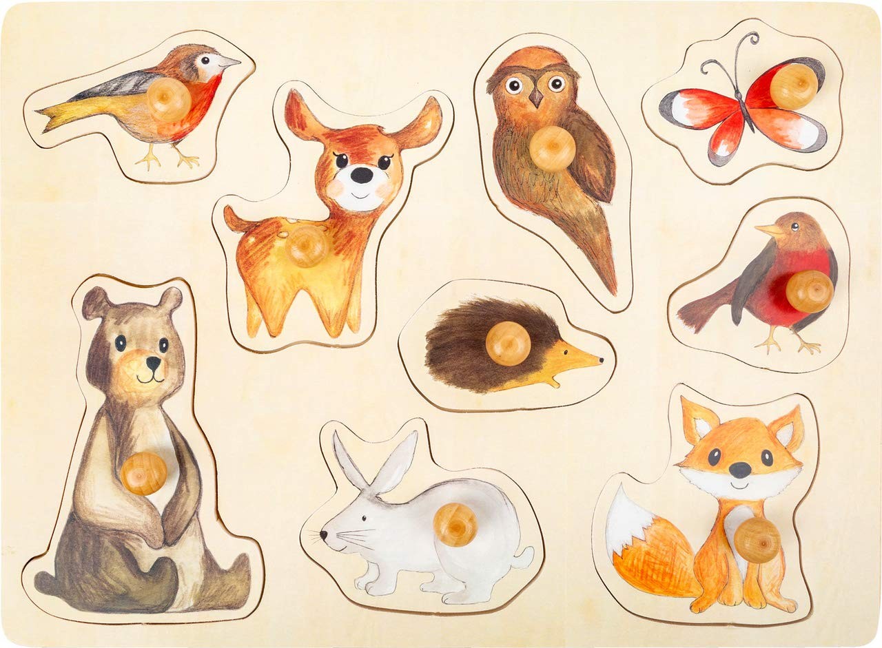 Small Foot 11499 Forest Puzzle Made of Wood with Cute Animal Motifs for Ages 12 5090₽