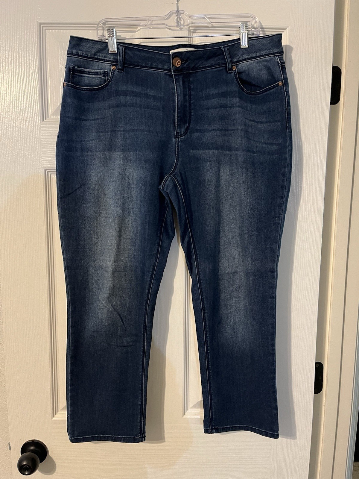 Women's Size 16 Stretch With Pockets Denim Blue