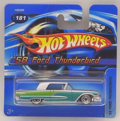 Hot Wheels 2005 Mainline - '58 Ford Thunderbird - Metalflake Silver - Short