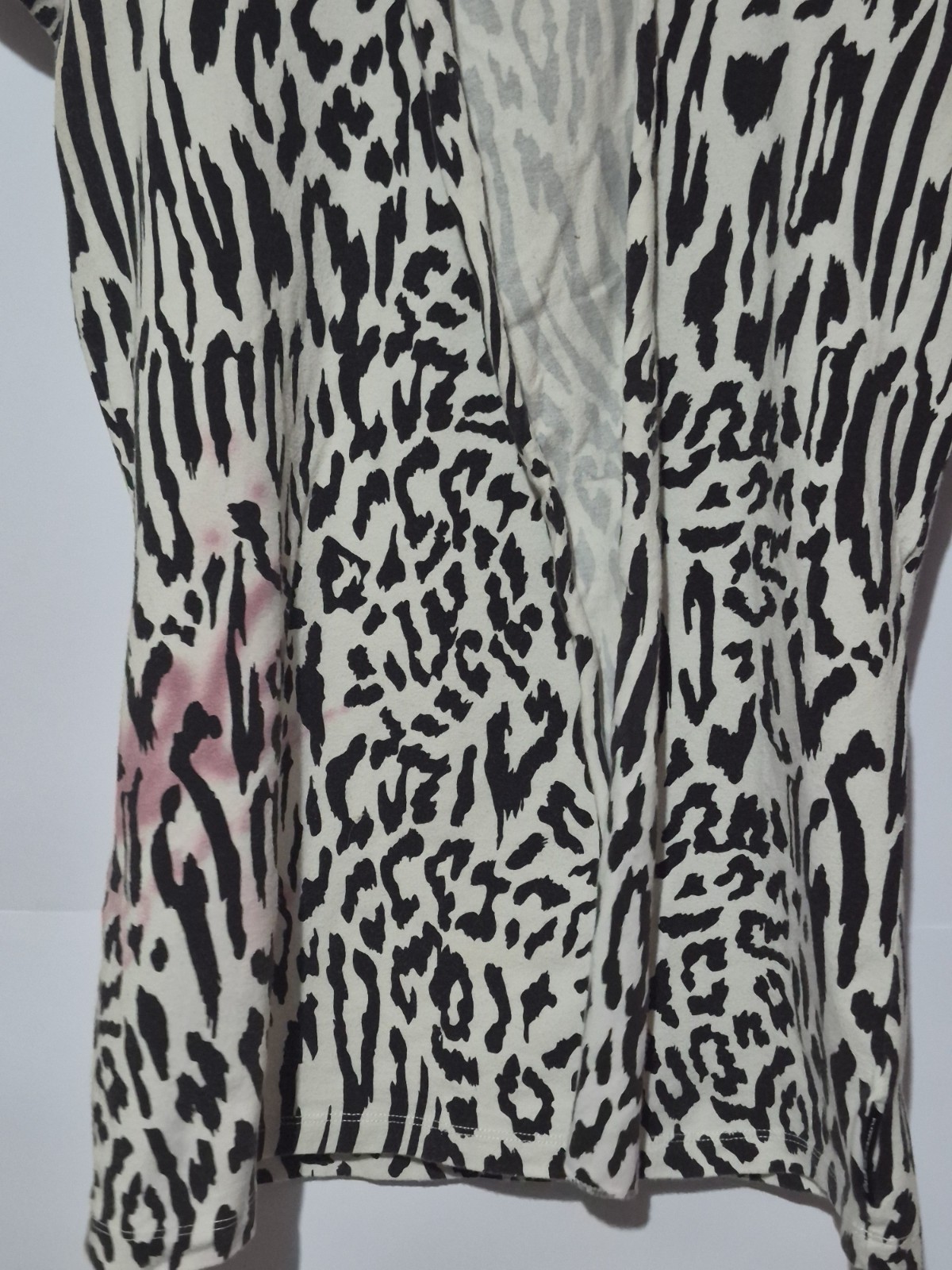 T-shirt D&G Dolce & Gabbana Vintage 2005 - Stampa Astratta / Colletto Sciarpa