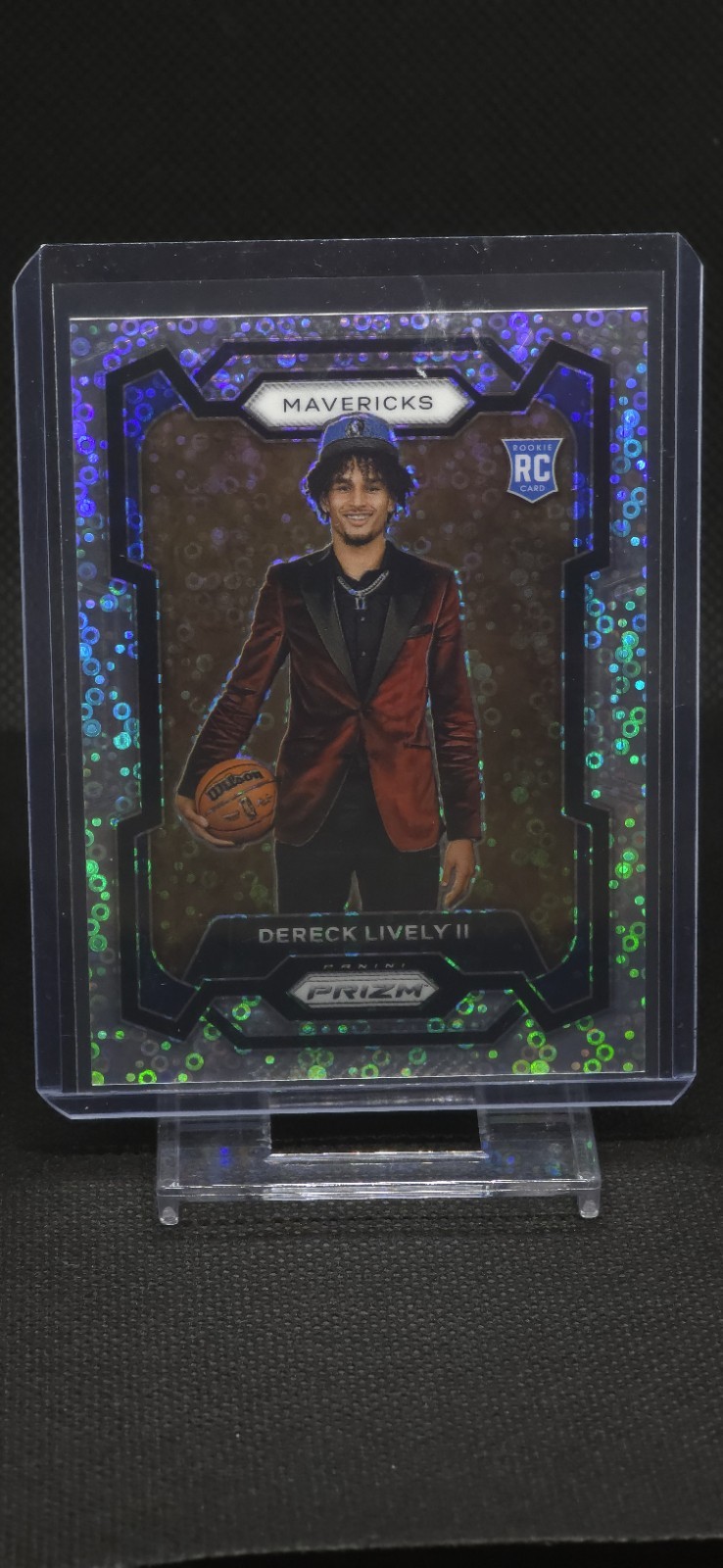🔥2023-24 Prizm  #163 Dereck Lively II SILVER Disco Prizm RC 