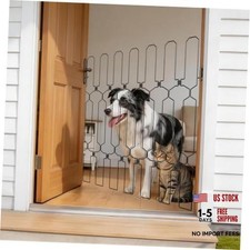 Retractable Dog Gate for Front Door, 35.4" Wide 30.7 Tall 35.4"W X 30.7"H