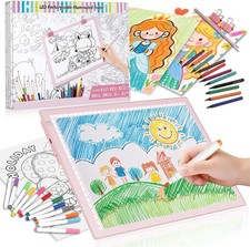 LED Drawing Tablet Kits Pink - 15" Light Board for Diamond Painting Accessories