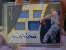 PHIL NIEKRO 2017 PANINI IMMACULATE GAME USED QUAD JERSEY AUTO 01/25 SIGNED CARD