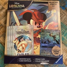 New Disney Lorcana: Fabled Collection Starter Set Glimmer Foil Promo Booster