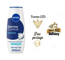 NIVEA Derma Control Defend Shower Gel 500ml, Comforting Body Wash with...  7.56 per litre